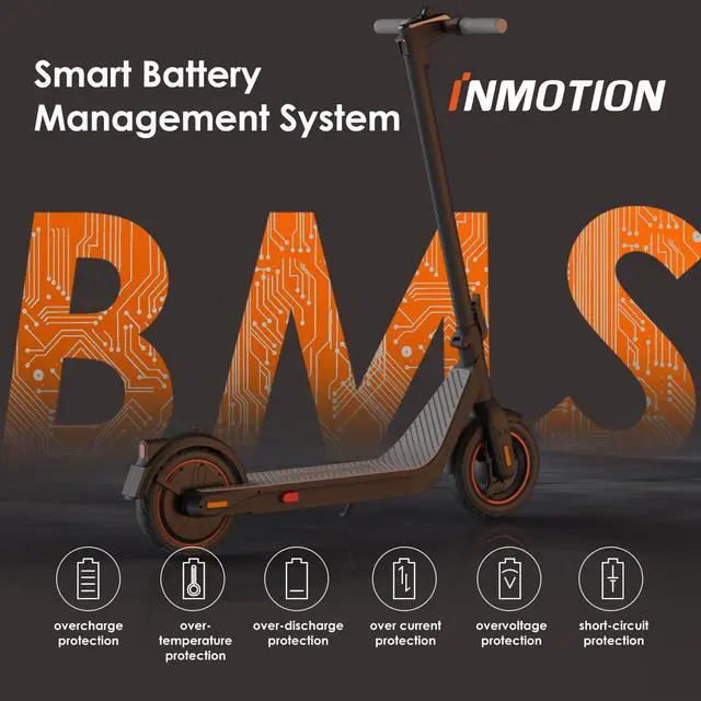 Alt view image 6 of 7 - Inmotion Air Pro Electric Sport Scooter, 750W Power, 22MPH & 30Miles Range, Wiring Hidden Design, 10'' Pneumatic Tire, Dual Brakes, W. Capacity 264lbs, Commuter Electric Scooter Adults