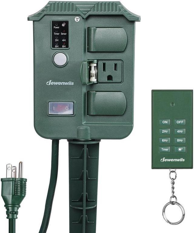 DEWENWILS Outdoor Remote Control Outlet Switch: Take Control of Your Outdoor  Devices! 