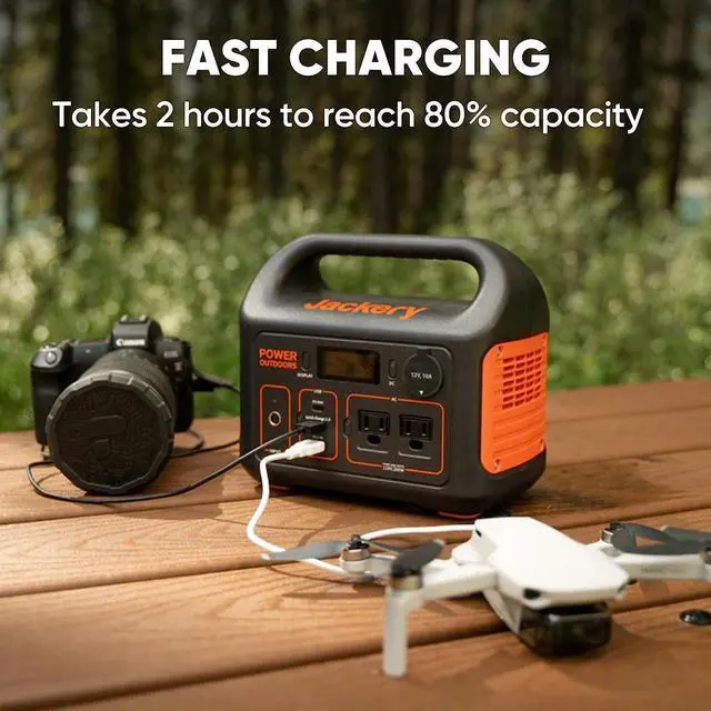 Alt view image 2 of 5 - Jackery Explorer 300 Portable Power Station + Carrying Case Bag for Explorer 300, Portable Power Set for Outdoor Photography