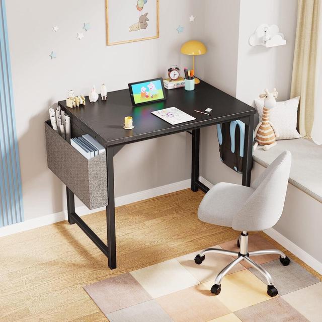 Sweetcrispy Small Computer Desk Small Office Desk 31 inch Writing Desk Home Office Desks Small Space Desk Study Table Modern Simple Style Work Table W