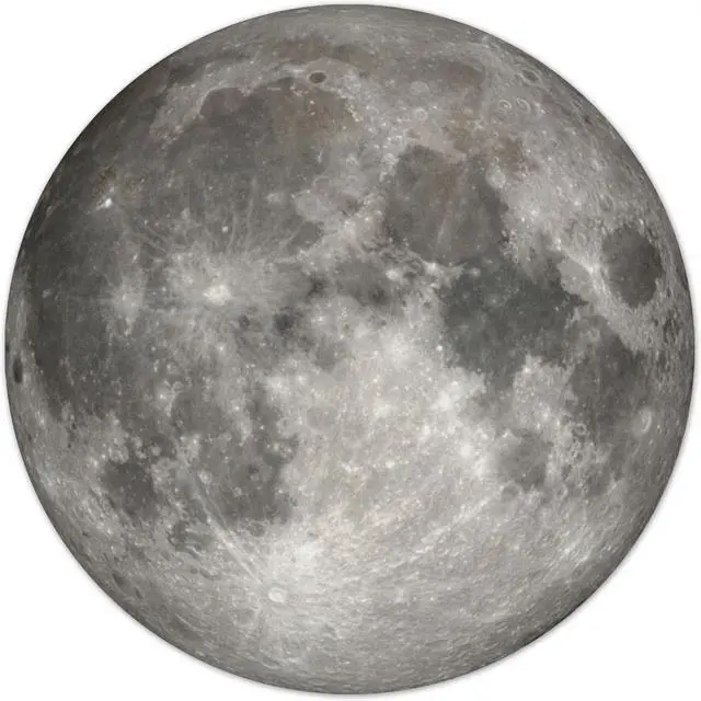 Main image of The Moon 8" Round Mousepad 1/8 Thick