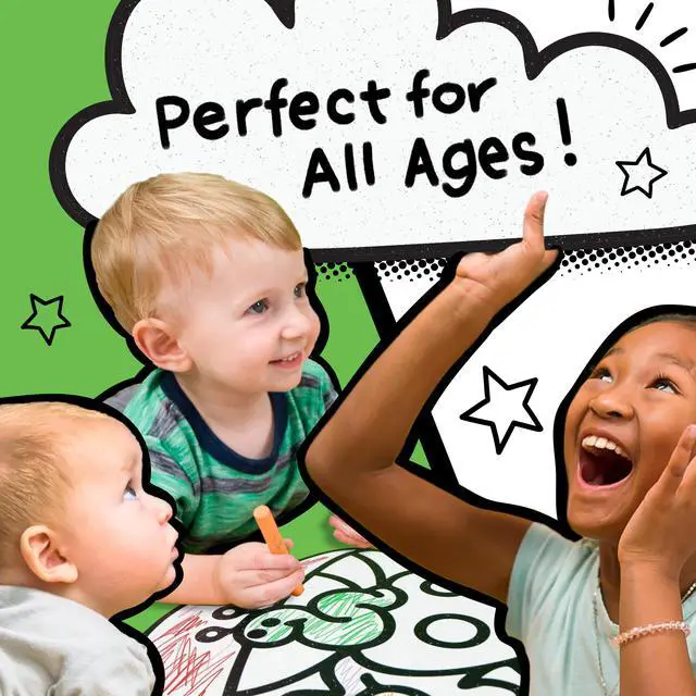 Alt view image 5 of 6 - Baby Woodland Animals Forest  Large| 5 pc Set | Color & Erase Kids & Nursery Décor | DoodleFace