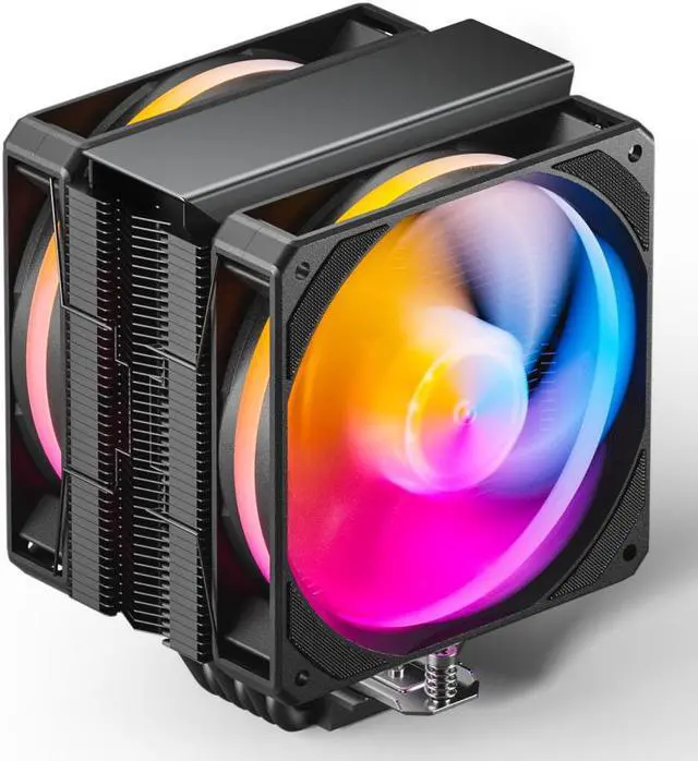 Main image of upHere P6DC 5V ARGB CPU Air Cooler 6mm x 6 Copper Heat Pipes CPU Cooler with Dual 120mm Fan PWM 1800RPM 77.93CFM for Intel LGA 2011/2066 (Mainboard X79/X99)/1700/1200/1150/1121/1155/1156 AMD AM5/AM4