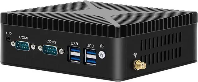 Main image of BOESIIPC Mini PC/HTPC, Celeron J4125 2.0GHz, 8GB RAM| 512GB SSD, Fanless Computer with Dual Band WiFi and Dual LAN, HDMI, VGA, Win10 Pro