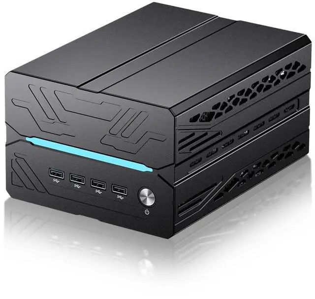 BOESIIPC Mini Gaming Pc Core i9-14900F(24C, 32T) 16GB RAM 1TB SSD, Desktop Computer with RTX 5060Ti 16G, WiFi 7, BT5.4, RJ45 Port, Quad Display for Gaming/Design/Office