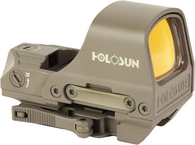 Main image of Holosun HE510C Open Reflex Sight Green 2MOA Dot & 65MOA Circle, FDE - HS510C-FDE-G