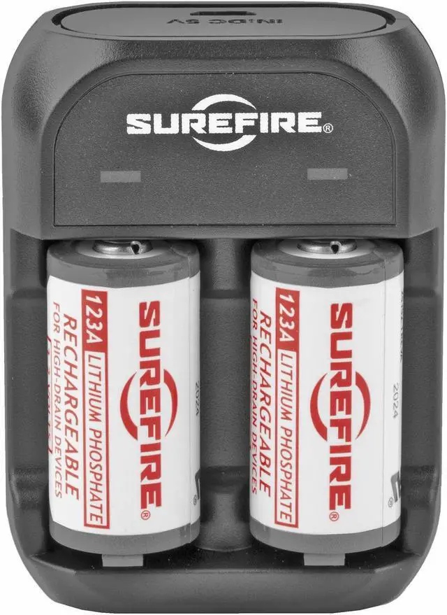 Alt view image 4 of 10 - Surefire 123A 450mAh 3.2V Rechargeable Batteries with Charger SFLFP123-KIT