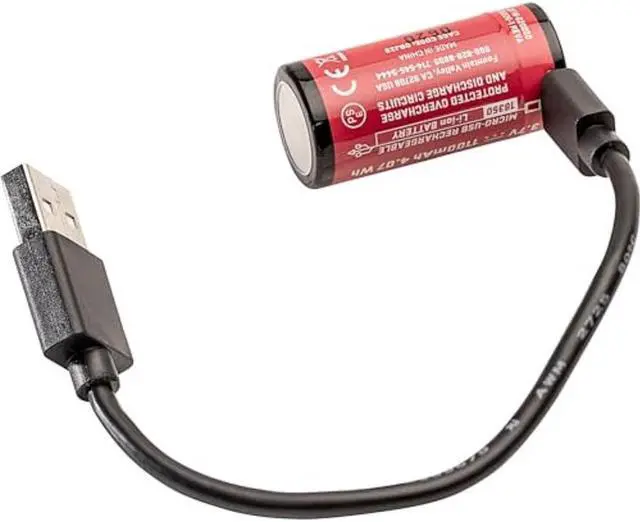 Alt view image 3 of 8 - SureFire SF18350 3.7V 1100mAh Micro USB Lithium-Ion Rechargeable Battery