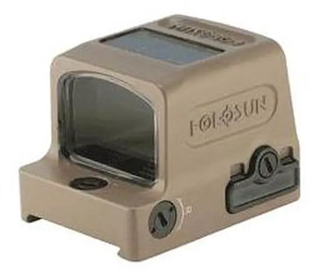 Alt view image 3 of 3 - Holosun HE509T-RD X2 Red Dot Sight, Multiple Reticle 2-MOA Red Dot & 32-MOA Circle, FDE