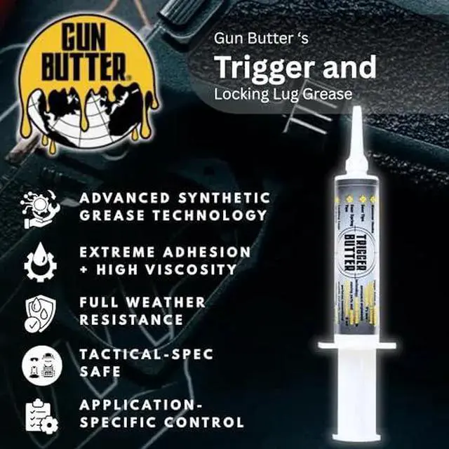 Alt view image 3 of 3 - Gun Butter Trigger and Locking Lug Grease GREASE15CC