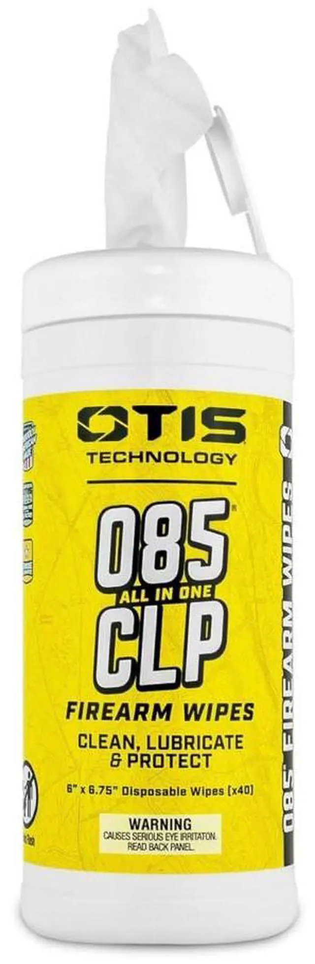 Alt view image 2 of 4 - Otis Technology O85 CLP Clean Lubricate Protect Wipes Canister IP-40C-085