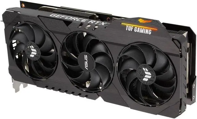 Alt view image 3 of 7 - ASUS TUF Gaming NVIDIA GeForce RTX 3080 O10G V2 GAMING Edition Graphics Card (PCIe 4.0, 10GB GDDR6X, LHR, HDMI 2.1, DisplayPort 1.4a, Dual Ball Fan Bearings, Military-grade Certification)