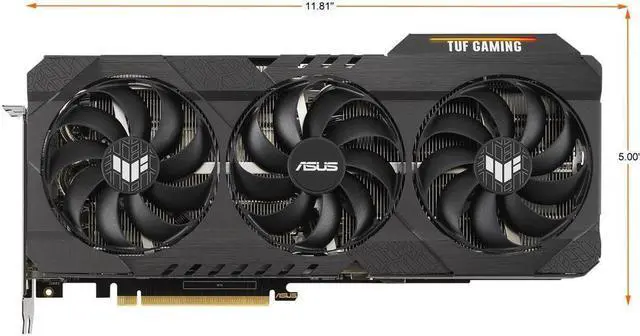 Alt view image 7 of 7 - ASUS TUF Gaming NVIDIA GeForce RTX 3080 O10G V2 GAMING Edition Graphics Card (PCIe 4.0, 10GB GDDR6X, LHR, HDMI 2.1, DisplayPort 1.4a, Dual Ball Fan Bearings, Military-grade Certification)