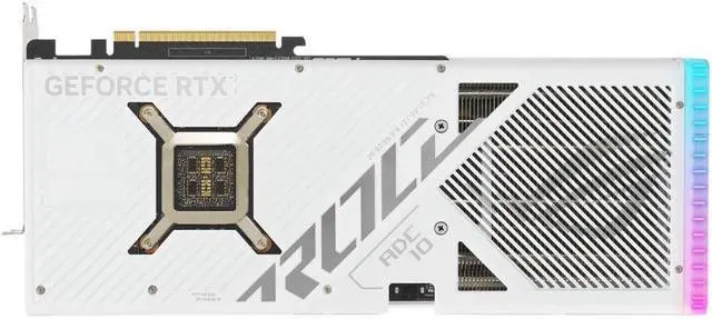 Alt view image 6 of 7 - ASUS ROG Strix GeForce RTX 4090 White OC Edition Gaming Graphics Card (PCIe 4.0, 24GB GDDR6X, HDMI 2.1a, DisplayPort 1.4a) ROG-STRIX-RTX4090-O24G-WHITE
