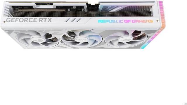 ASUS ROG Strix GeForce RTX 4090 White OC Edition Gaming Graphics Card (PCIe  4.0, 24GB GDDR6X, HDMI 2.1a, DisplayPort 1.4a) ROG-STRIX-RTX4090-O24G-WHITE  