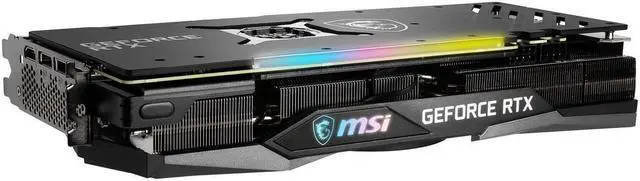 Alt view image 4 of 7 - MSI Gaming GeForce RTX 3060 12GB GDDR6 PCI Express 4.0 Video Card RTX 3060 Gaming Z Trio 12G LHR