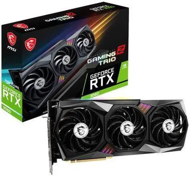 Alt view image 7 of 7 - MSI Gaming GeForce RTX 3060 12GB GDDR6 PCI Express 4.0 Video Card RTX 3060 Gaming Z Trio 12G LHR