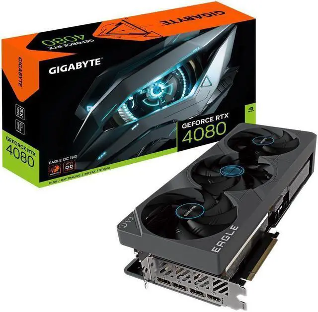 Main image of GIGABYTE EAGLE OC GeForce RTX 4080 16GB GDDR6X PCI Express 4.0 x16 ATX Video Card GV-N4080EAGLE OC-16GD