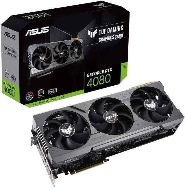 Main image of ASUS TUF Gaming GeForce RTX 4080 Gaming Graphics Card (PCIe 4.0, 16GB GDDR6X, HDMI 2.1a, DisplayPort 1.4a) TUF-RTX4080-16G-GAMING