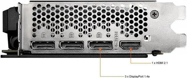 Alt view image 3 of 7 - MSI Ventus GeForce RTX 3060 12GB GDDR6 PCI Express 4.0 Video Card RTX 3060 Ventus 2X 12G OC