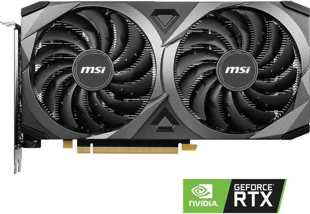 Alt view image 6 of 7 - MSI Ventus GeForce RTX 3060 12GB GDDR6 PCI Express 4.0 Video Card RTX 3060 Ventus 2X 12G OC