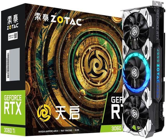 ZOTAC GeForce RTX 3060Ti-8GD6 OC 8GB Graphics Card, GDDR6 256-bit