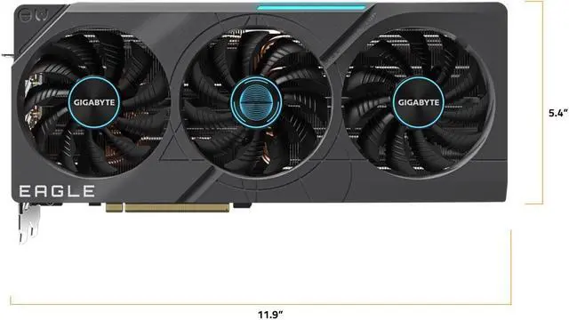 Alt view image 4 of 7 - GIGABYTE GeForce RTX 4070 Ti EAGLE OC 12G Graphics Card, 3x WINDFORCE Fans, 12GB 192-bit GDDR6X, GV-N407TEAGLE OC-12GD Video Card