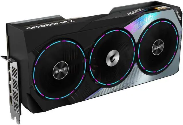 Alt view image 10 of 14 - GIGABYTE AORUS GeForce RTX 4090 MASTER 24GB GDDR6X PCI Express 4.0 x16 ATX Video Card GV-N4090AORUS M-24GD