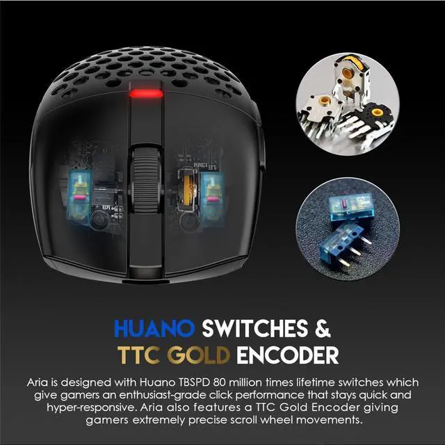 Alt view image 3 of 7 - FANTECH ARIA Wireless Gaming Mouse,Medium-size ,Ergonomic Hand Grips,2.4 GHz wreless Fast charge,RGB Gamer PC Gaming Mouse, for Windows 7/8/10/11/XP Vista Linux MacOs,Black