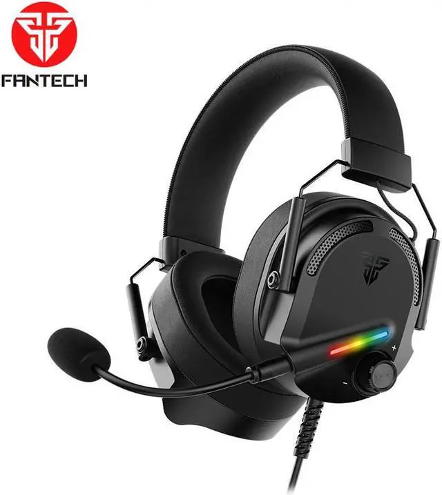 Main image of FANTECH ALTO HG26 Wired Gaming Headset with Noise-Cancelling Microphone, 7.1 Virtual Surround Sound, Premium 5OMM Drivers, RGB Lighting, Detachable Microphone, Black