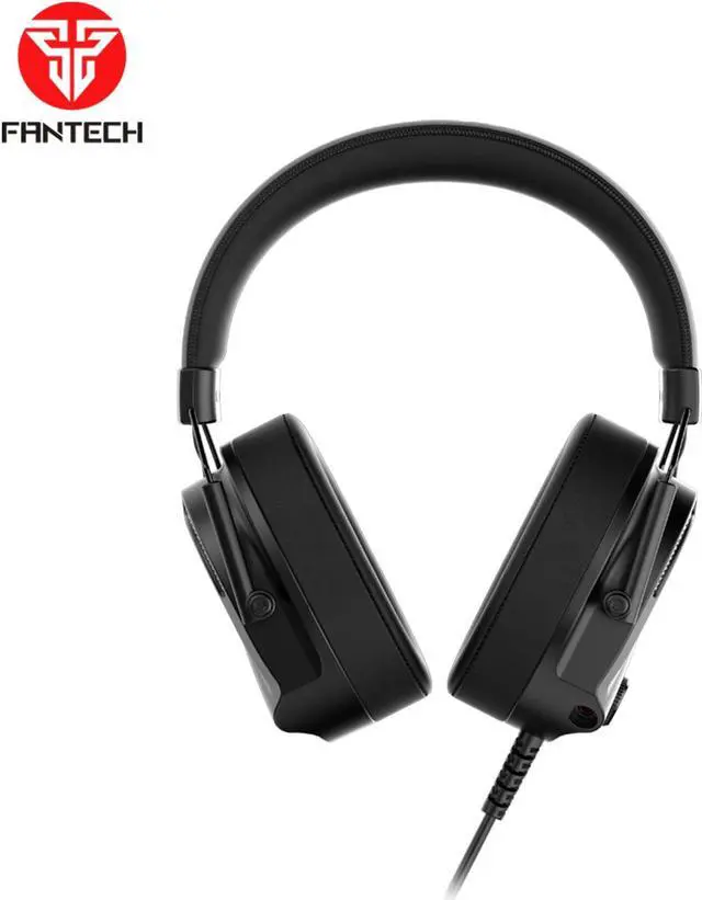 Alt view image 2 of 7 - FANTECH ALTO HG26 Wired Gaming Headset with Noise-Cancelling Microphone, 7.1 Virtual Surround Sound, Premium 5OMM Drivers, RGB Lighting, Detachable Microphone, Black