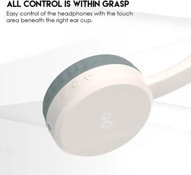Alt view image 3 of 7 - FANTECH WH02 Go Air Wireless/Wired Dual Connection Gaming Headset, Rechargeable, High Sensitivity Microphone, Touch Control, Beige