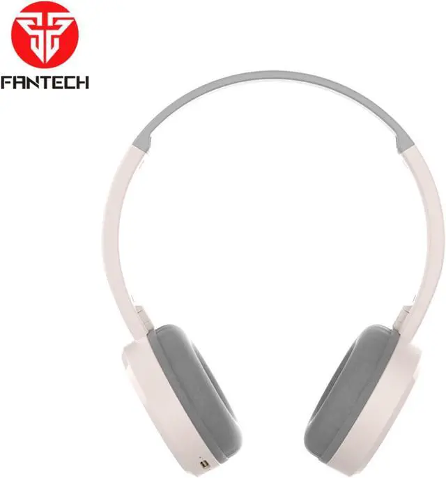 Alt view image 2 of 7 - FANTECH WH02 Go Air Wireless/Wired Dual Connection Gaming Headset, Rechargeable, High Sensitivity Microphone, Touch Control, Beige