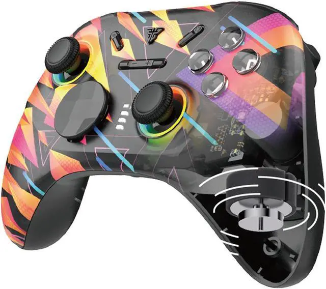 Alt view image 2 of 7 - FANTECH WGP15 SOLARIS EOS PRO Wireless/Wired Gamepad,22 Buttons, High Sensitivity,Adjustable Vibration,Motion Sensor,Hall Effect,Compatible with PC/Steam/Switch/PS4/Ps3/iOS/MacOs/Android,Rainbow