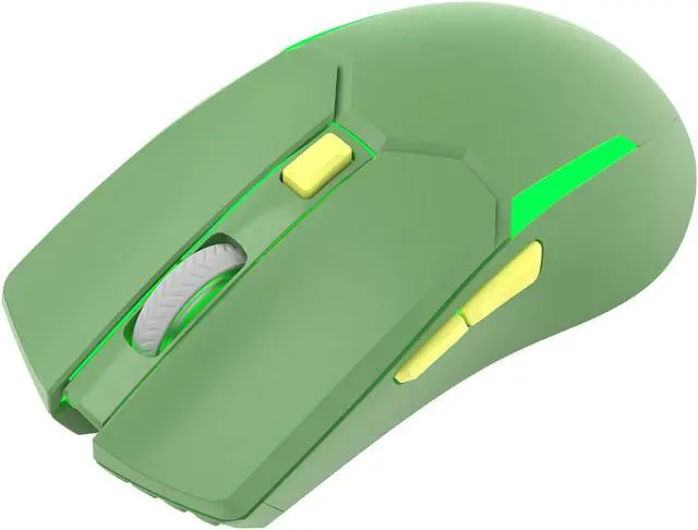 Alt view image 2 of 7 - FANTECH WGC2 Wireless Gaming Mouse,Medium-size ,Ergonomic Hand Grips,2.4 GHz wreless Fast charge,RGB Gamer Desk Laptop PC Gaming Mouse, for Windows 7/8/10/11/XP Vista Linux MacOs,Green