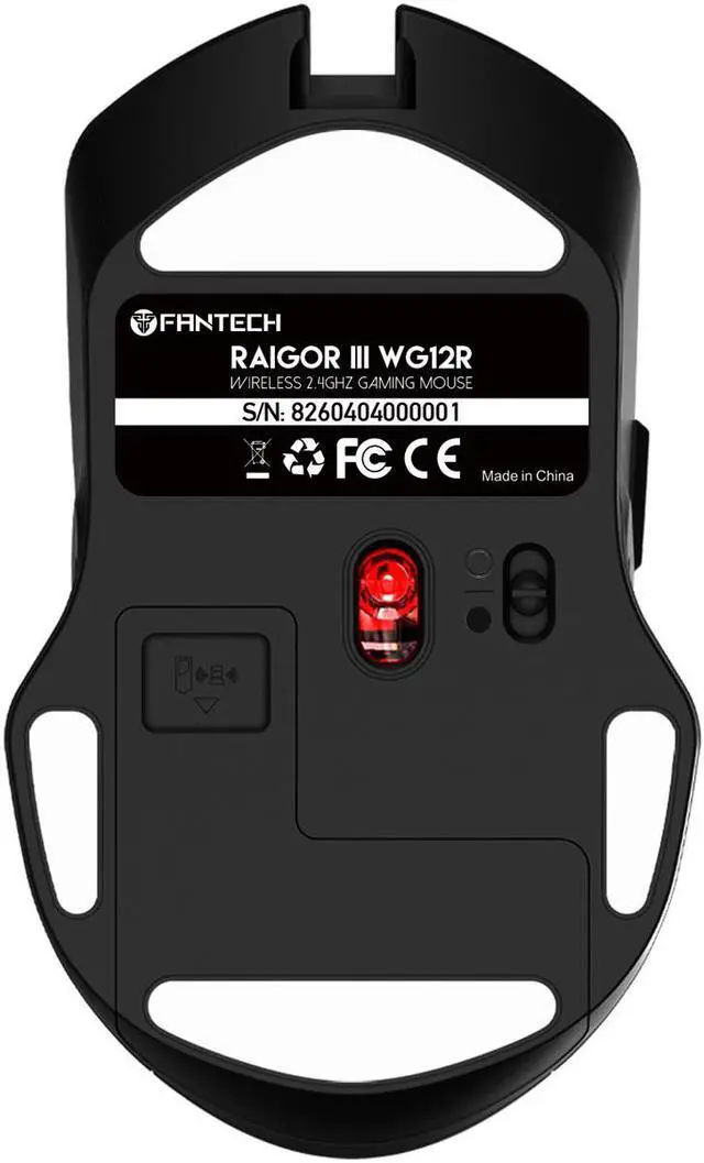 Alt view image 3 of 7 - FANTECH WG12R Wireless Gaming Mouse,Medium-size ,Ergonomic Hand Grips,2.4 GHz wreless Fast charge,RGB Gamer Desk Laptop PC Gaming Mouse, for Windows 7/8/10/11/XP Vista Linux MacOs,Beige