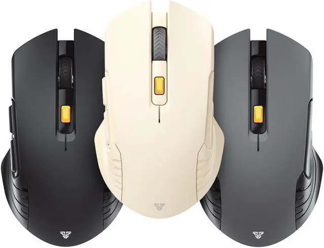 Alt view image 5 of 7 - FANTECH WG12R Wireless Gaming Mouse,Medium-size ,Ergonomic Hand Grips,2.4 GHz wreless Fast charge,RGB Gamer Desk Laptop PC Gaming Mouse, for Windows 7/8/10/11/XP Vista Linux MacOs,Beige