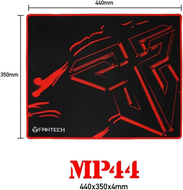 Alt view image 3 of 7 - Fantech Sven MP44 Extra Size High Non-Slip Base Gaming Mouse Pad Gaming Pad with Edge Sewed (44cm x 33cm),BLack