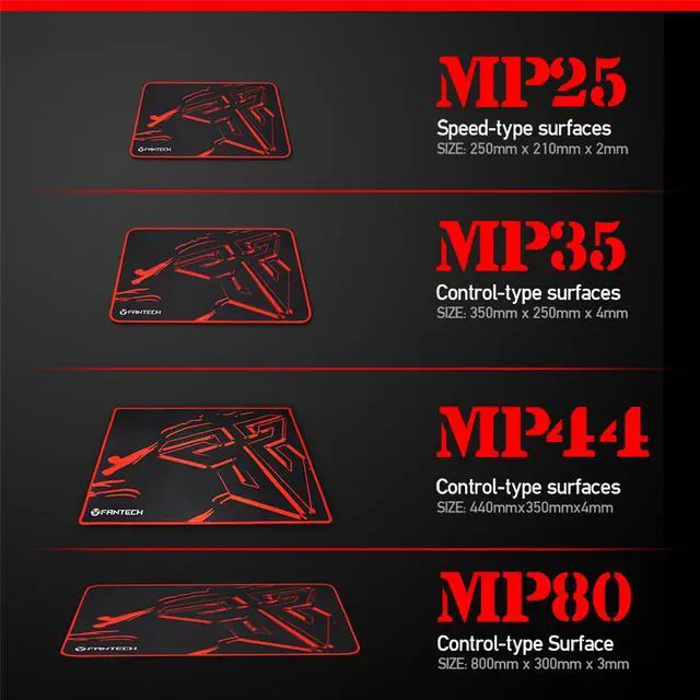 Alt view image 4 of 7 - Fantech Sven MP44 Extra Size High Non-Slip Base Gaming Mouse Pad Gaming Pad with Edge Sewed (44cm x 33cm),BLack