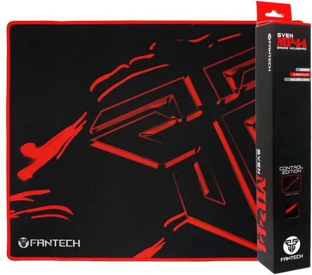 Main image of Fantech Sven MP44 Extra Size High Non-Slip Base Gaming Mouse Pad Gaming Pad with Edge Sewed (44cm x 33cm),BLack