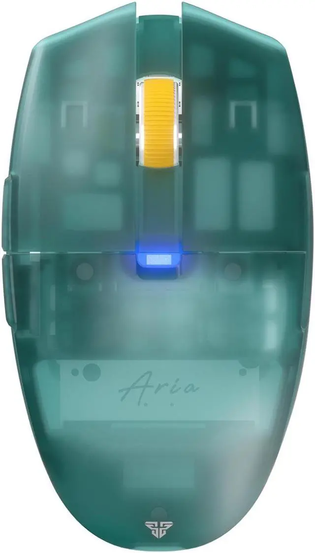 Alt view image 2 of 7 - FANTECH ARIA Wireless Gaming Mouse,Medium-size ,Ergonomic Hand Grips,2.4 GHz wreless Fast charge,RGB Gamer PC Gaming Mouse, for Windows 7/8/10/11/XP Vista Linux MacOs,Blue,Free mouse pad