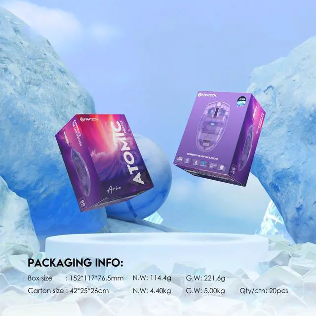 Alt view image 5 of 7 - FANTECH ARIA Wireless Gaming Mouse,Medium-size ,Ergonomic Hand Grips,2.4 GHz wreless Fast charge,RGB Gamer PC Gaming Mouse, for Windows 7/8/10/11/XP Vista Linux MacOs,Purple,Free mouse pad