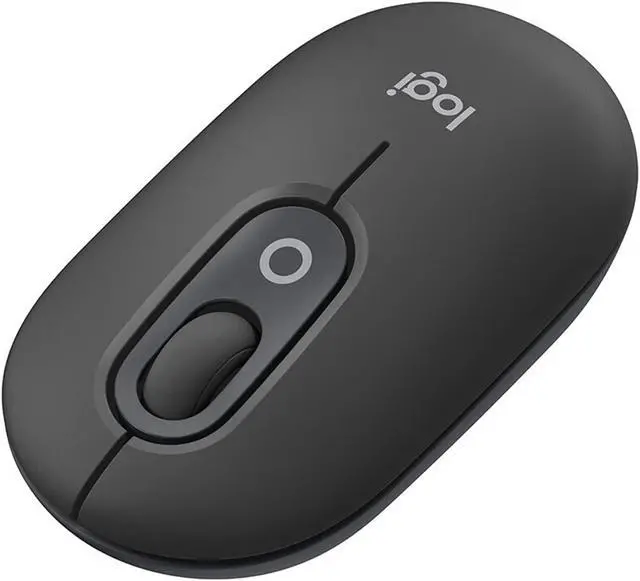 Alt view image 2 of 7 - Logitech POP MOUSE  Wireless Bluetooth Mouse, Office Mute,Tablet Laptop Office Cross Screen Operation, 4000DPI, 4 buttons, for Windows and macOS, Small, cute and portable, bluetooth 5.1, black