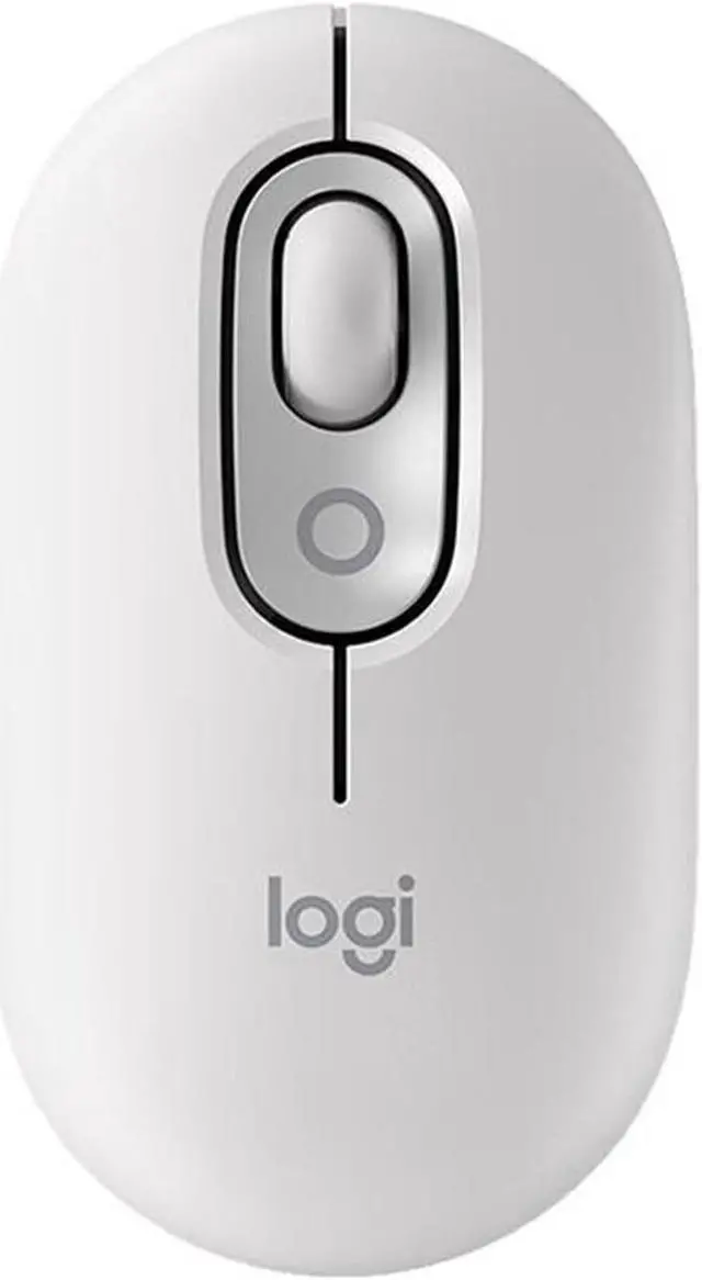 Main image of Logitech POP MOUSE  Wireless Bluetooth Mouse, Office Mute,Tablet Laptop Office Cross Screen Operation, 4000DPI, 4 buttons, for Windows and macOS, Small, cute and portable, bluetooth 5.1, white