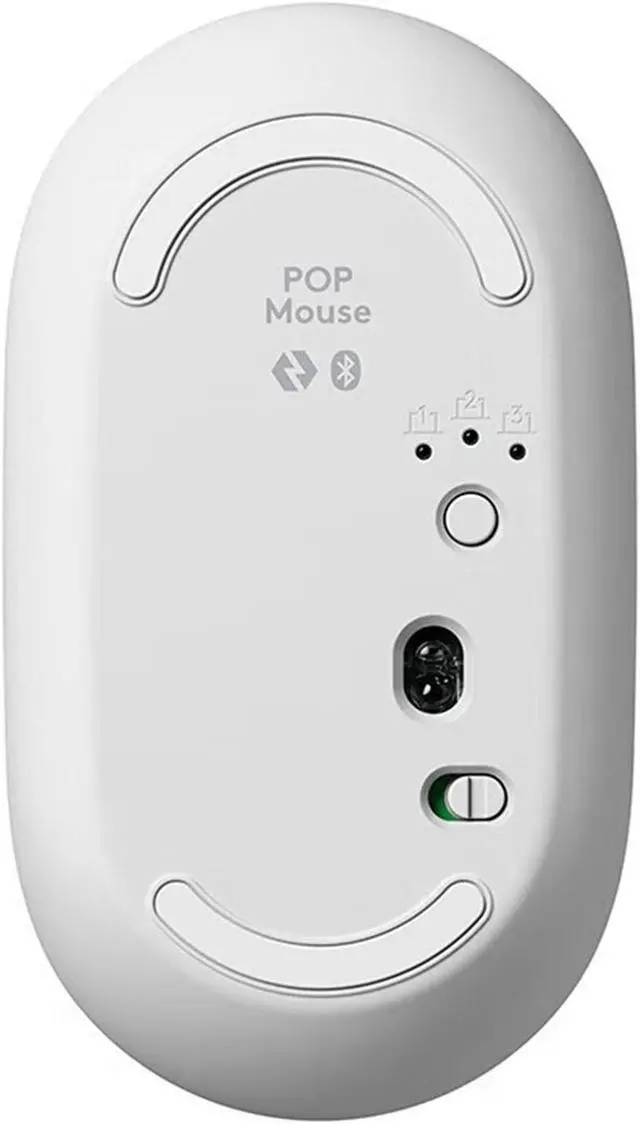 Alt view image 4 of 7 - Logitech POP MOUSE  Wireless Bluetooth Mouse, Office Mute,Tablet Laptop Office Cross Screen Operation, 4000DPI, 4 buttons, for Windows and macOS, Small, cute and portable, bluetooth 5.1, white