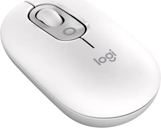 Alt view image 2 of 7 - Logitech POP MOUSE  Wireless Bluetooth Mouse, Office Mute,Tablet Laptop Office Cross Screen Operation, 4000DPI, 4 buttons, for Windows and macOS, Small, cute and portable, bluetooth 5.1, white