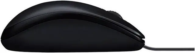 Alt view image 4 of 7 - Logitech B001 Mouse Wire Mouse, USB Home Office, 1000DPI,3buttons, for windows and macOS, Gaming PC Notebook Desktop Universal Mouse Symmetrical Mouse , black