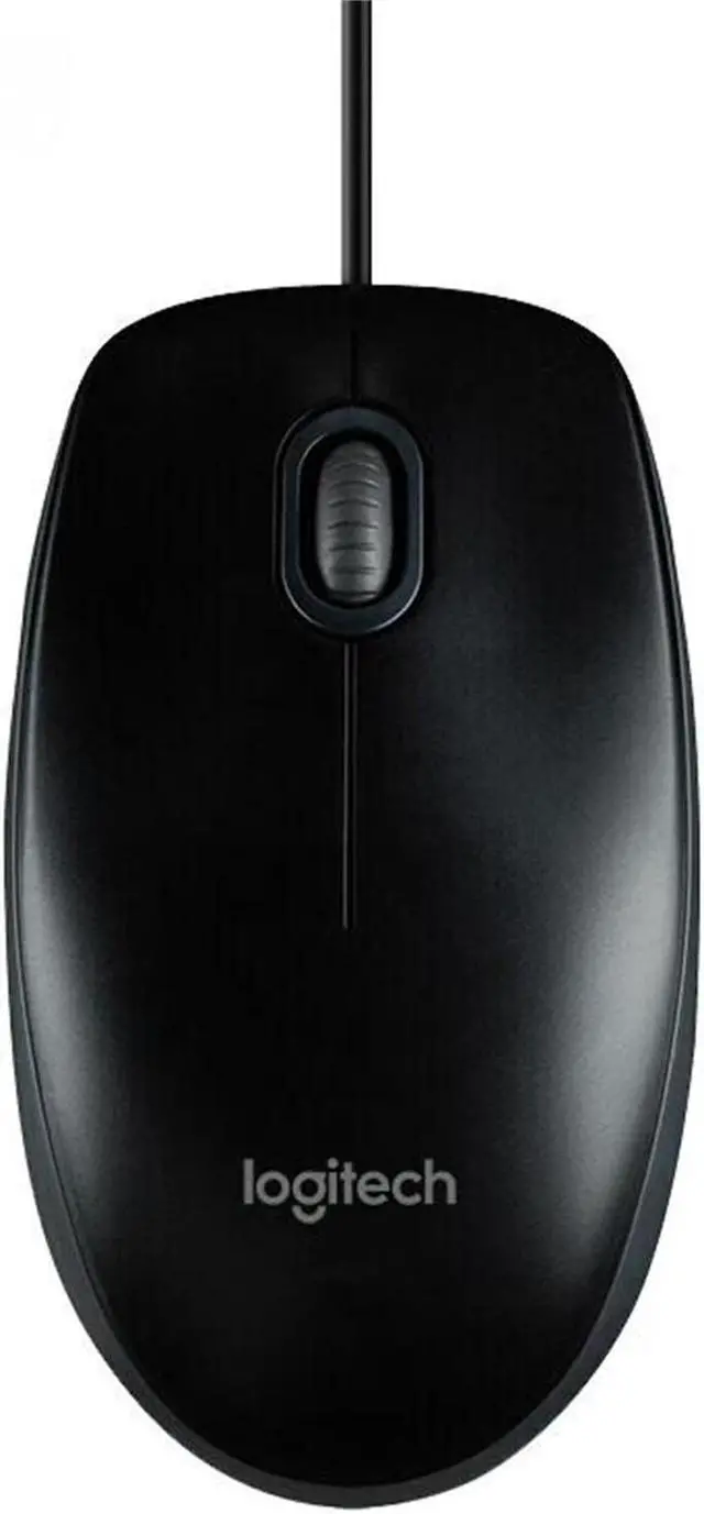Main image of Logitech B001 Mouse Wire Mouse, USB Home Office, 1000DPI,3buttons, for windows and macOS, Gaming PC Notebook Desktop Universal Mouse Symmetrical Mouse , black