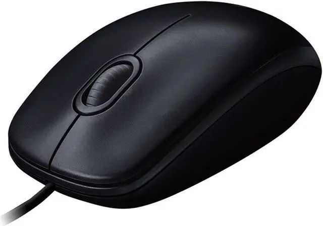 Alt view image 2 of 7 - Logitech B001 Mouse Wire Mouse, USB Home Office, 1000DPI,3buttons, for windows and macOS, Gaming PC Notebook Desktop Universal Mouse Symmetrical Mouse , black