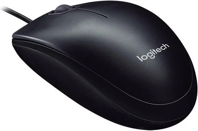 Alt view image 5 of 7 - Logitech B001 Mouse Wire Mouse, USB Home Office, 1000DPI,3buttons, for windows and macOS, Gaming PC Notebook Desktop Universal Mouse Symmetrical Mouse , black